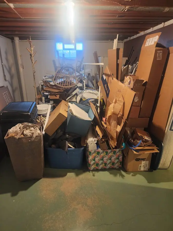 Roll-off dumpster container at job site for 20 Yard Dumpster Rental in Royal Oak